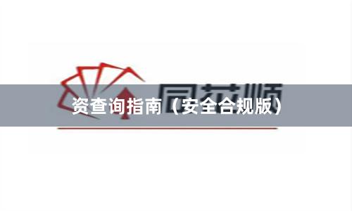资查询指南（安全合规版）